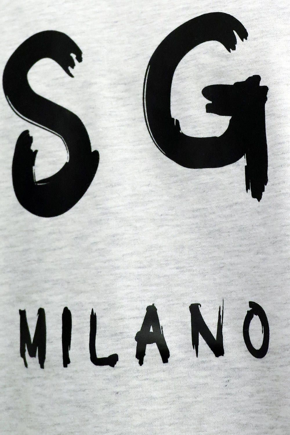 T-SHIRT WITH BRUSHSTROKE LOGO