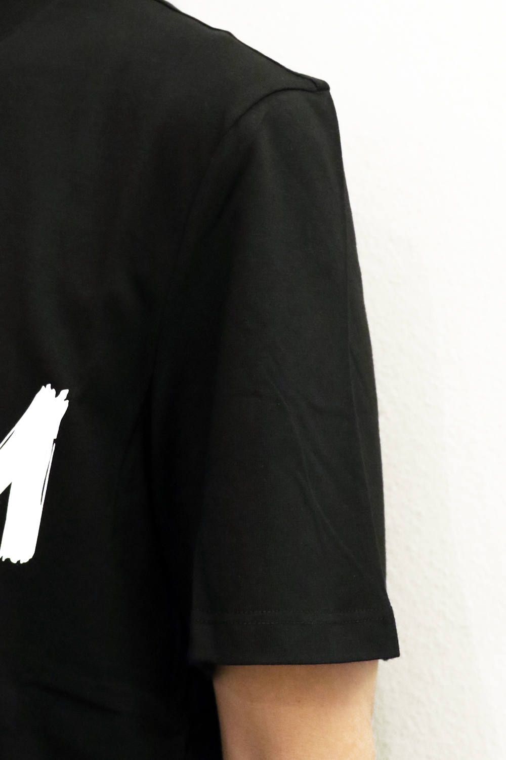 T-SHIRT WITH BRUSHSTROKE LOGO