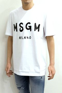 T-SHIRT WITH BRUSHSTROKE LOGO