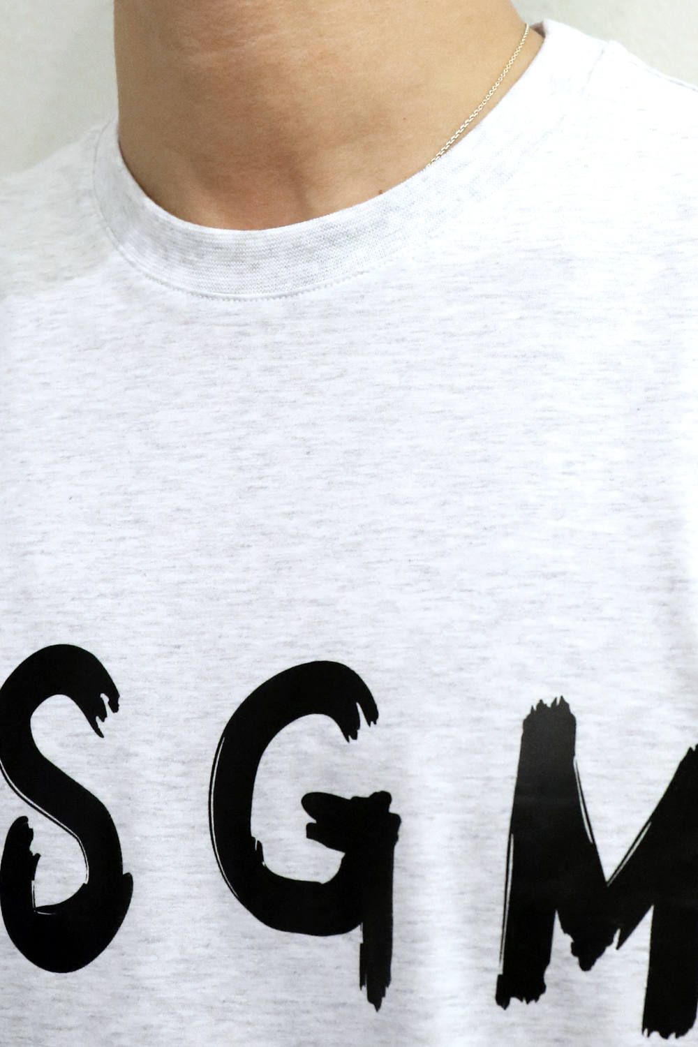 T-SHIRT WITH BRUSHSTROKE LOGO