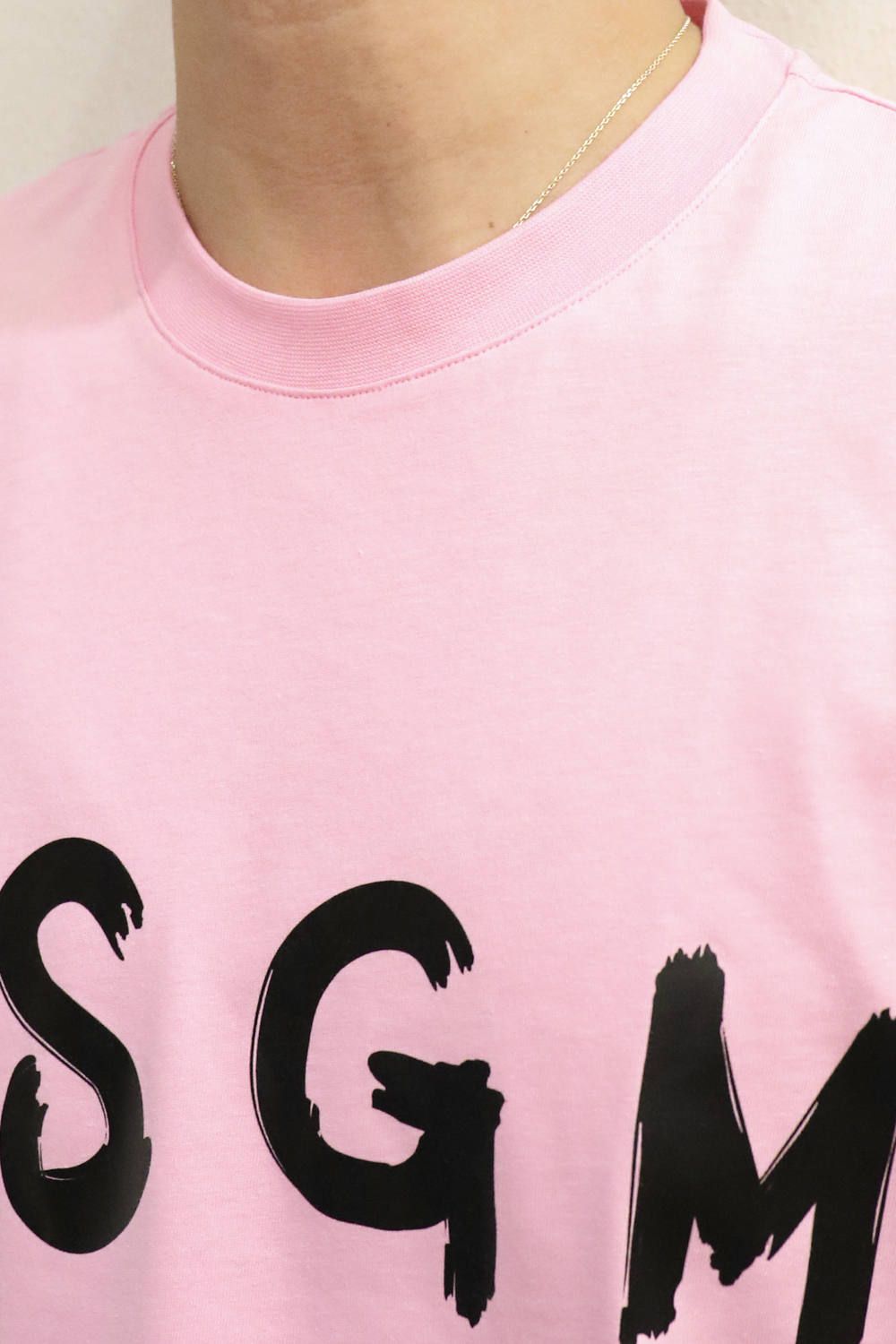 T-SHIRT WITH BRUSHSTROKE LOGO