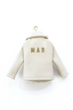 laid-back別注 レザーライダースキーホルダー"MAD"