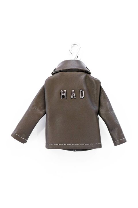 laid-back別注 レザーライダースキーホルダー"MAD"