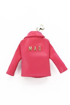 laid-back別注 レザーライダースキーホルダー"MAD"