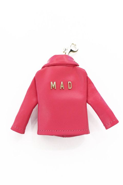 laid-back別注 レザーライダースキーホルダー"MAD"