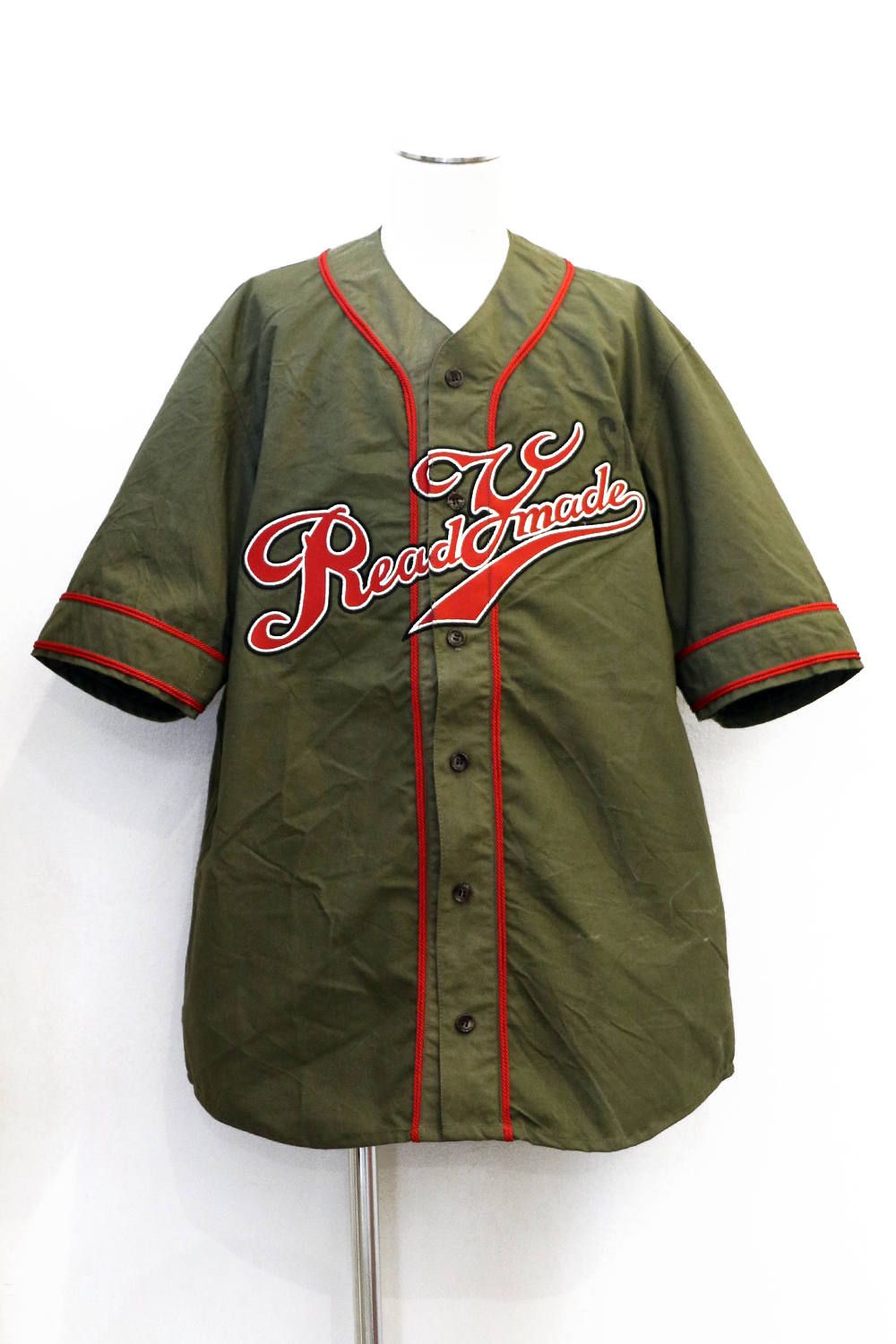 READYMADE ベースボール シャツ BASE BALL SHIRT 1 緑