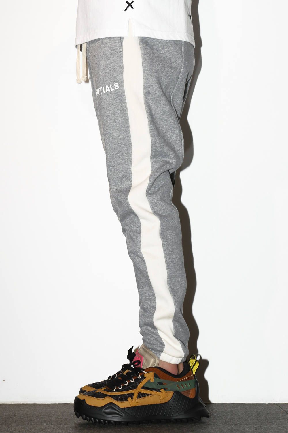 Essentials Side Stripe Sweatpants grey s