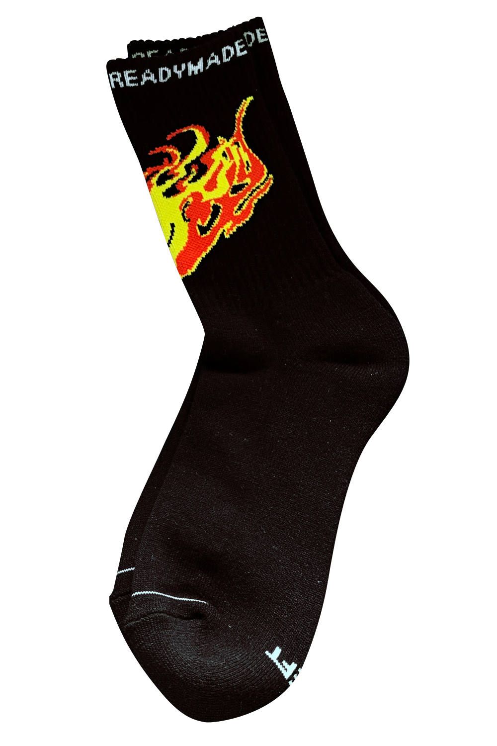 READYMADE - 3P CREW SOCKS(NIKO FIRE) | laid-back