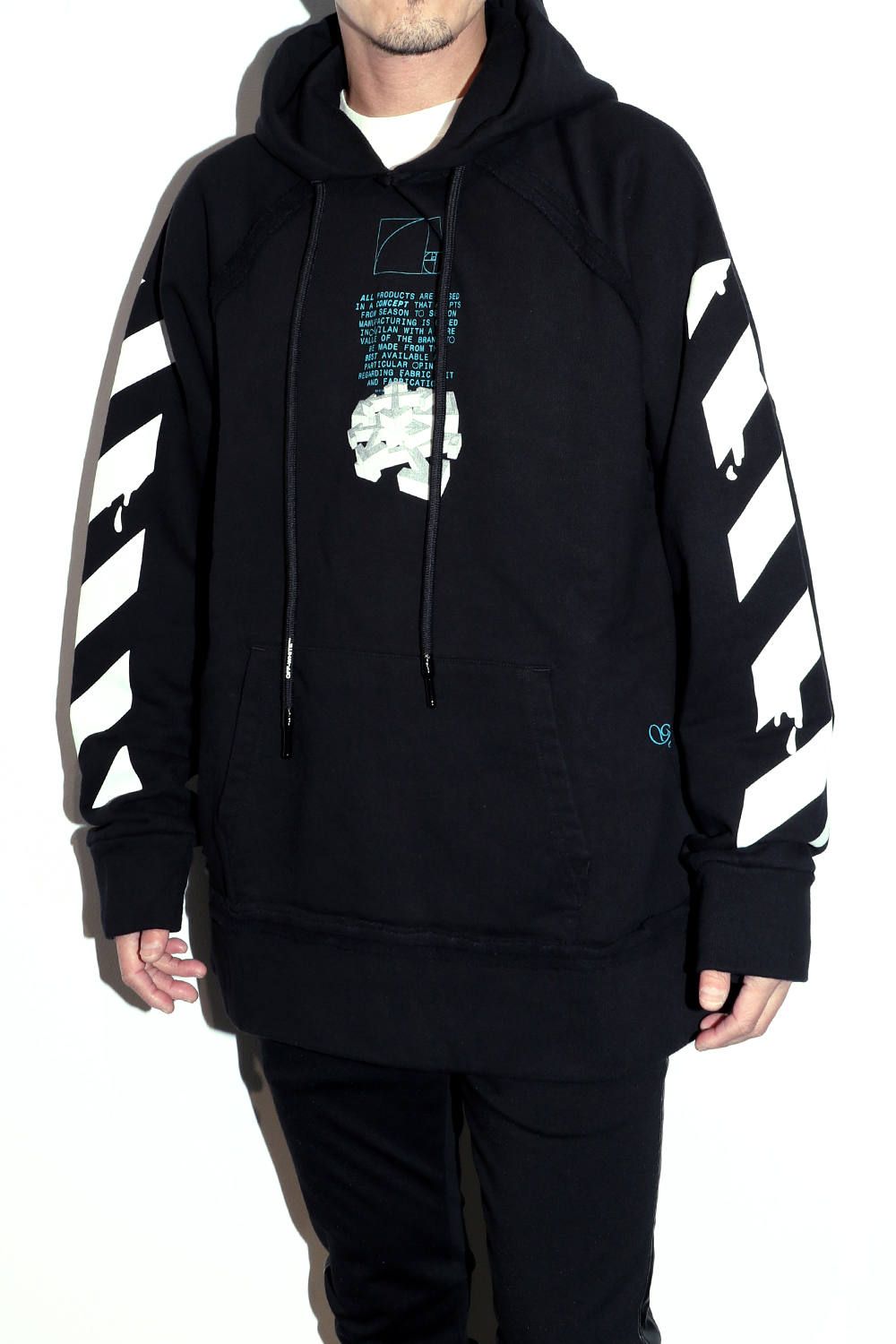OFF-WHITE - DRIPPING ARROWS INCOMP Hoodie | laid-back