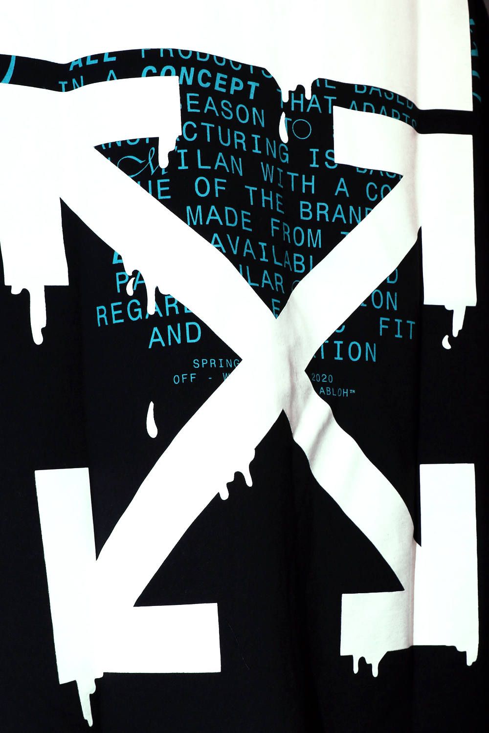 トップス OFF-WHITE ARROWS LS TEE L DRIPPING ARROWS L/S TEE WHITE BLACK ロンT 長袖Tシャツ|OFF