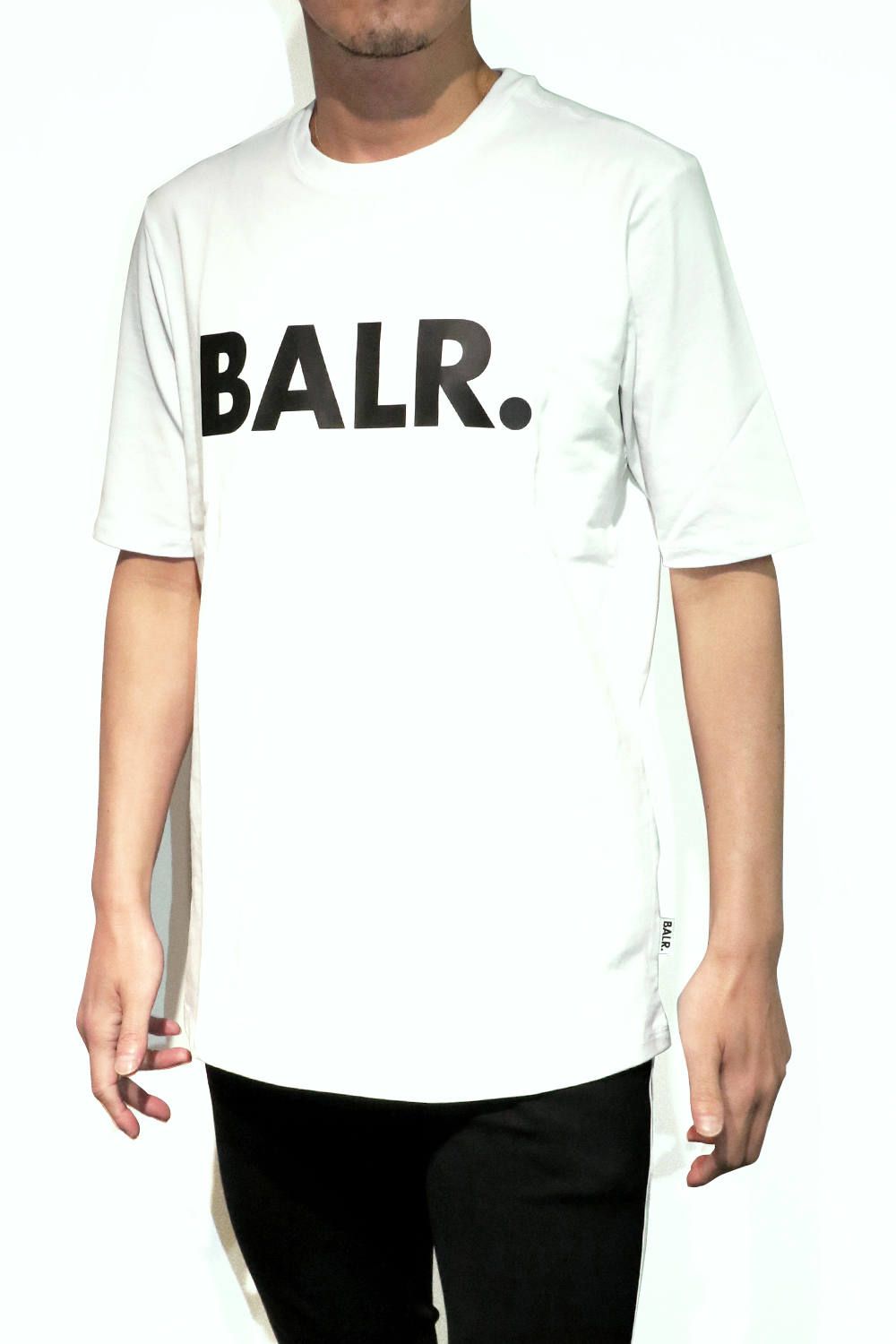 【未使用】BALR . Tシャツ Brand アスレチック T 黒 金 ロゴ S