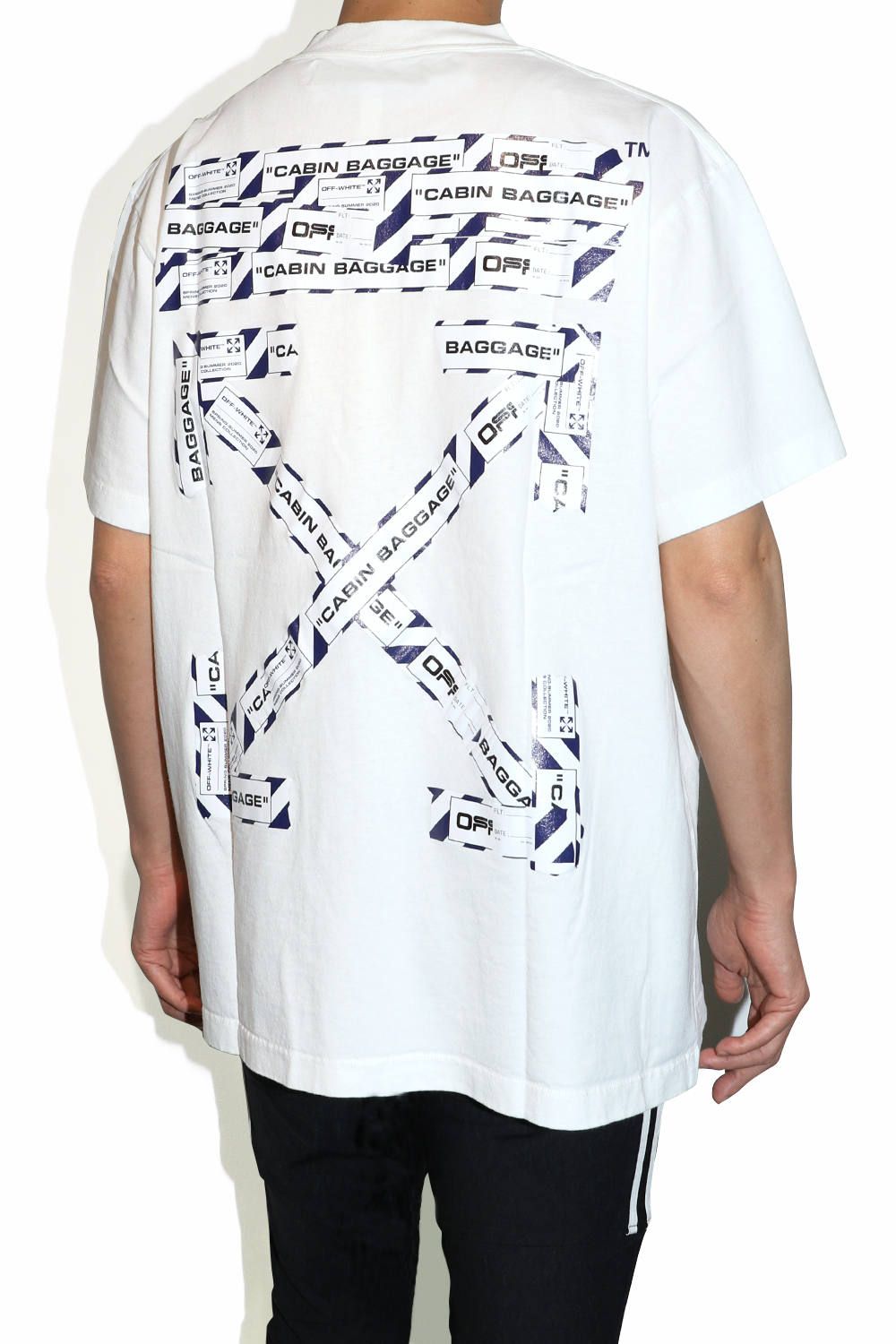 Off-White - Airport Tape S/S T-Shirt - White - Size M - BougieHabit