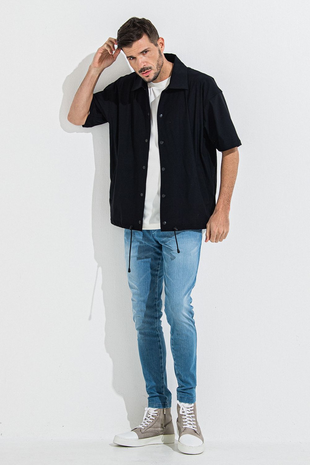 NYLON HALF COACH JACKET / ナイロン ハーフ コーチジャケット