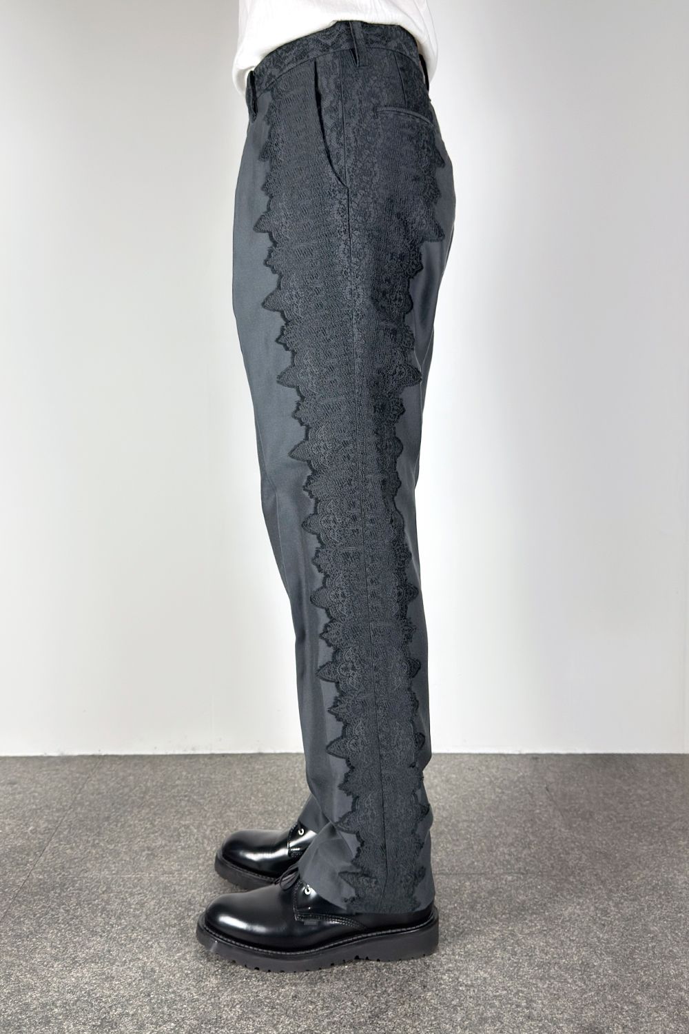 Lace jacquard trousers / レース ジャガード トラウザーズ