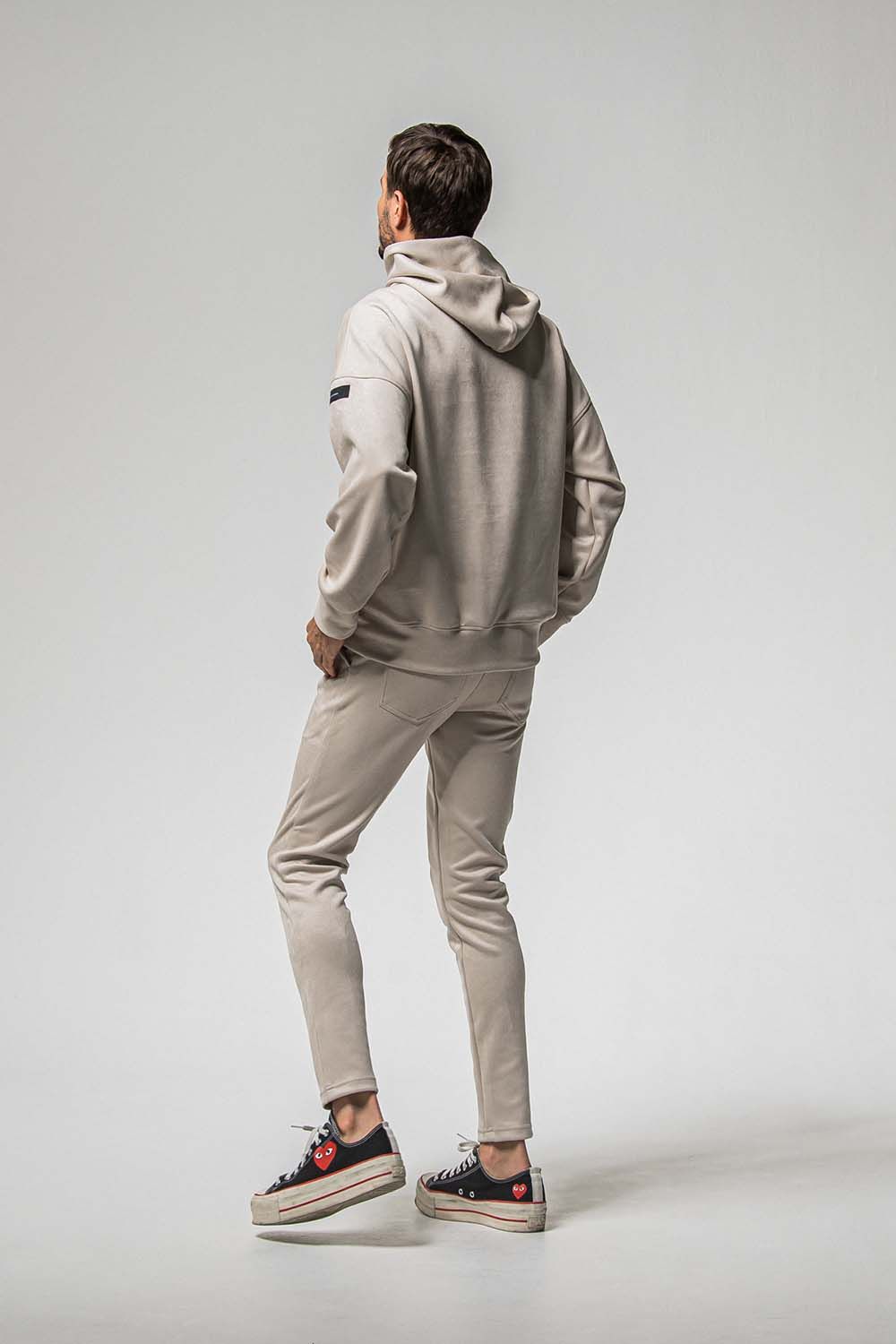 CHRIS EASY SUEDE TUCK PANTS / クリス イージー スウェード タックパンツ