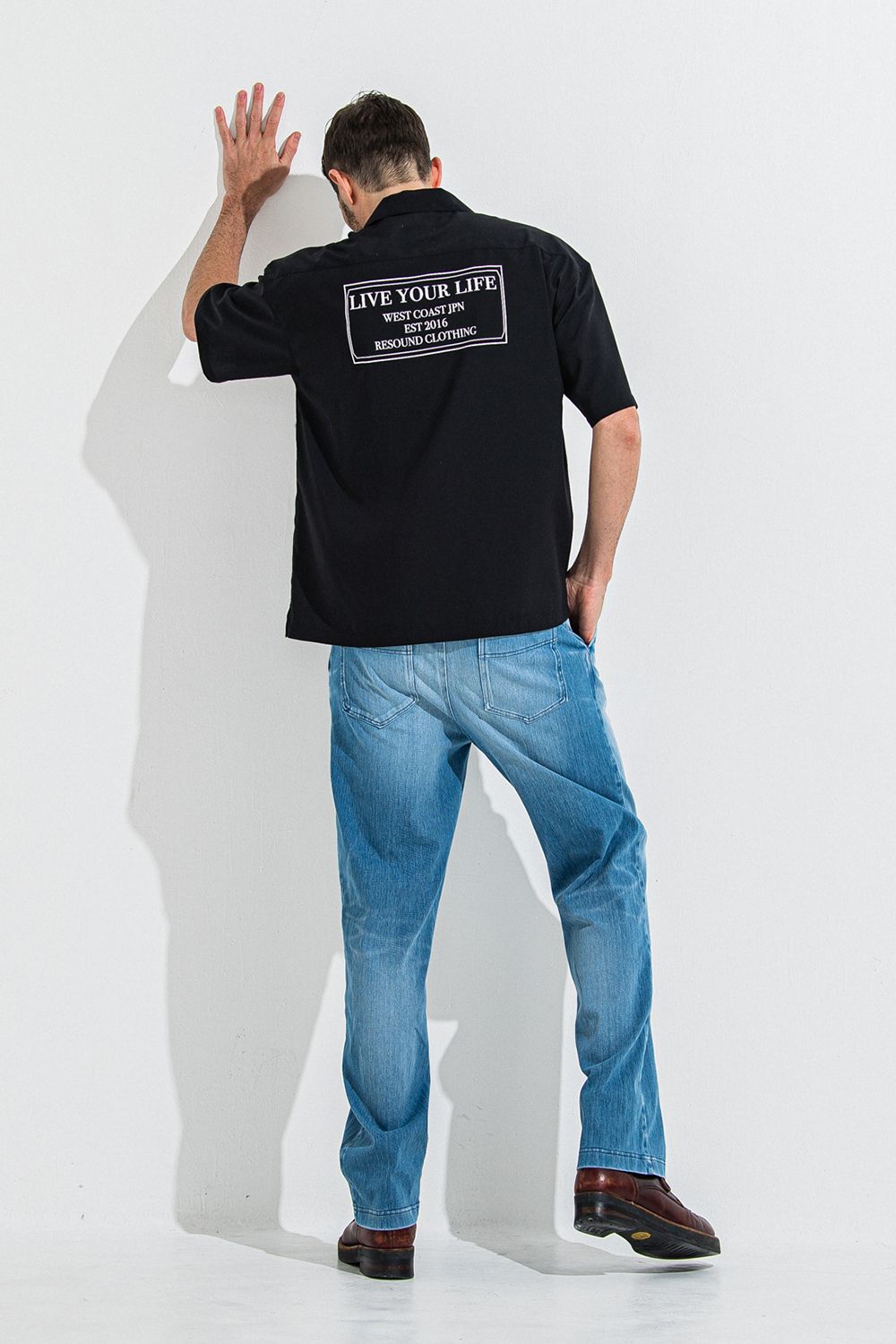 DENIM JERSEY WIDE PT / デニム ジャージ ワイド パンツ