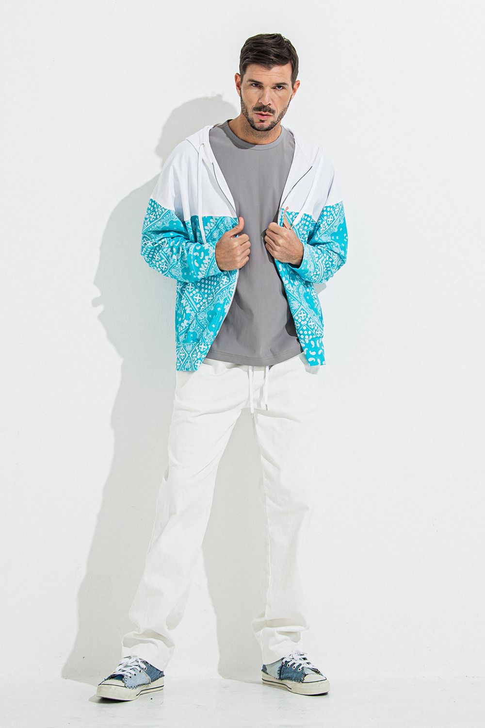 DENIM JERSEY WIDE PT / デニム ジャージ ワイド パンツ
