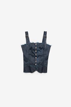 Pigmented satin bustier / ピグメント サテン ビスチェ