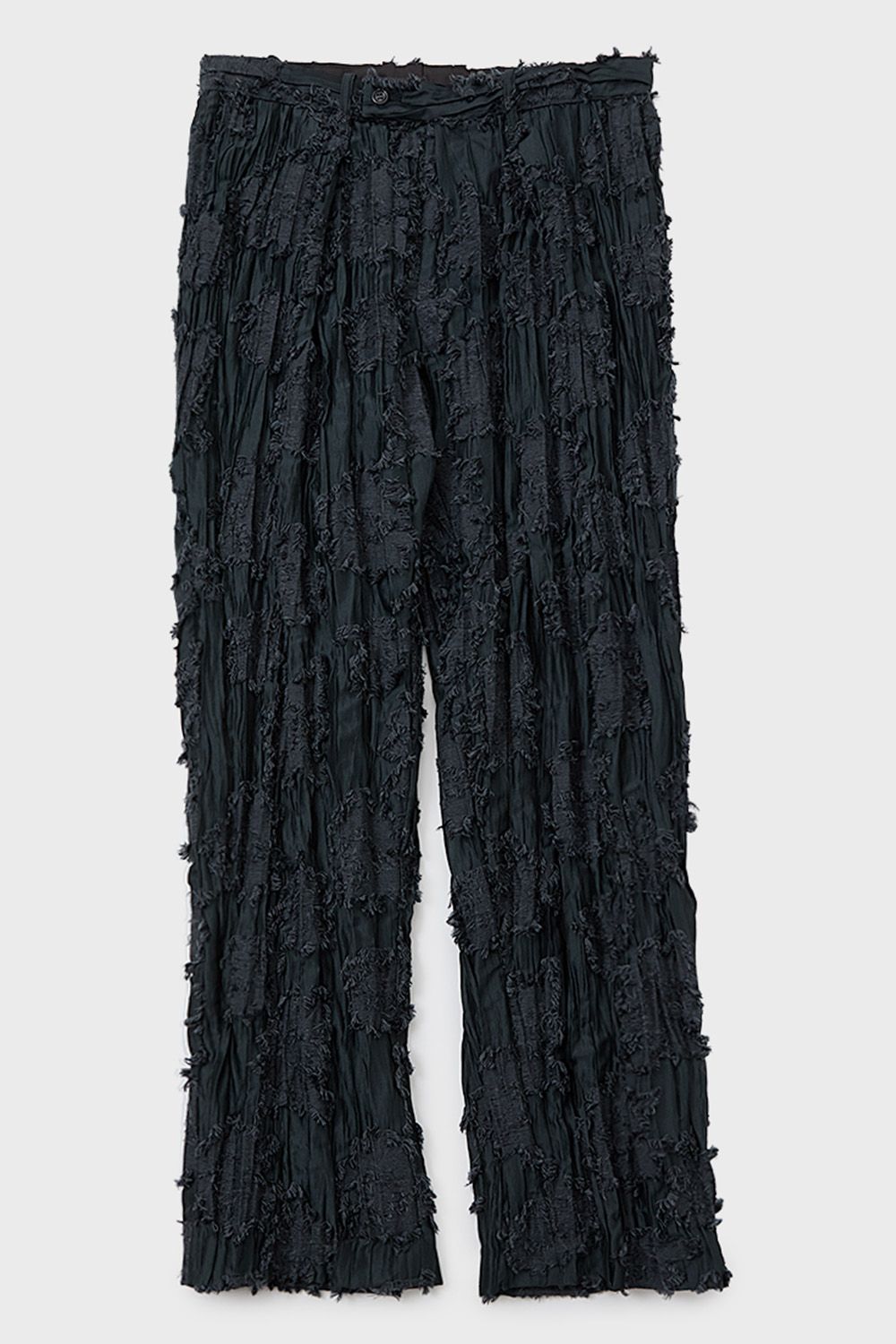 Pleats cut jucquared trousers / プリーツ カットジャガード トラウザーズ