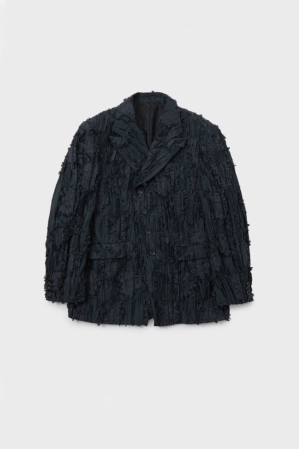 Pleats cut jucquared JKT / プリール カット ジャガード ジャケット