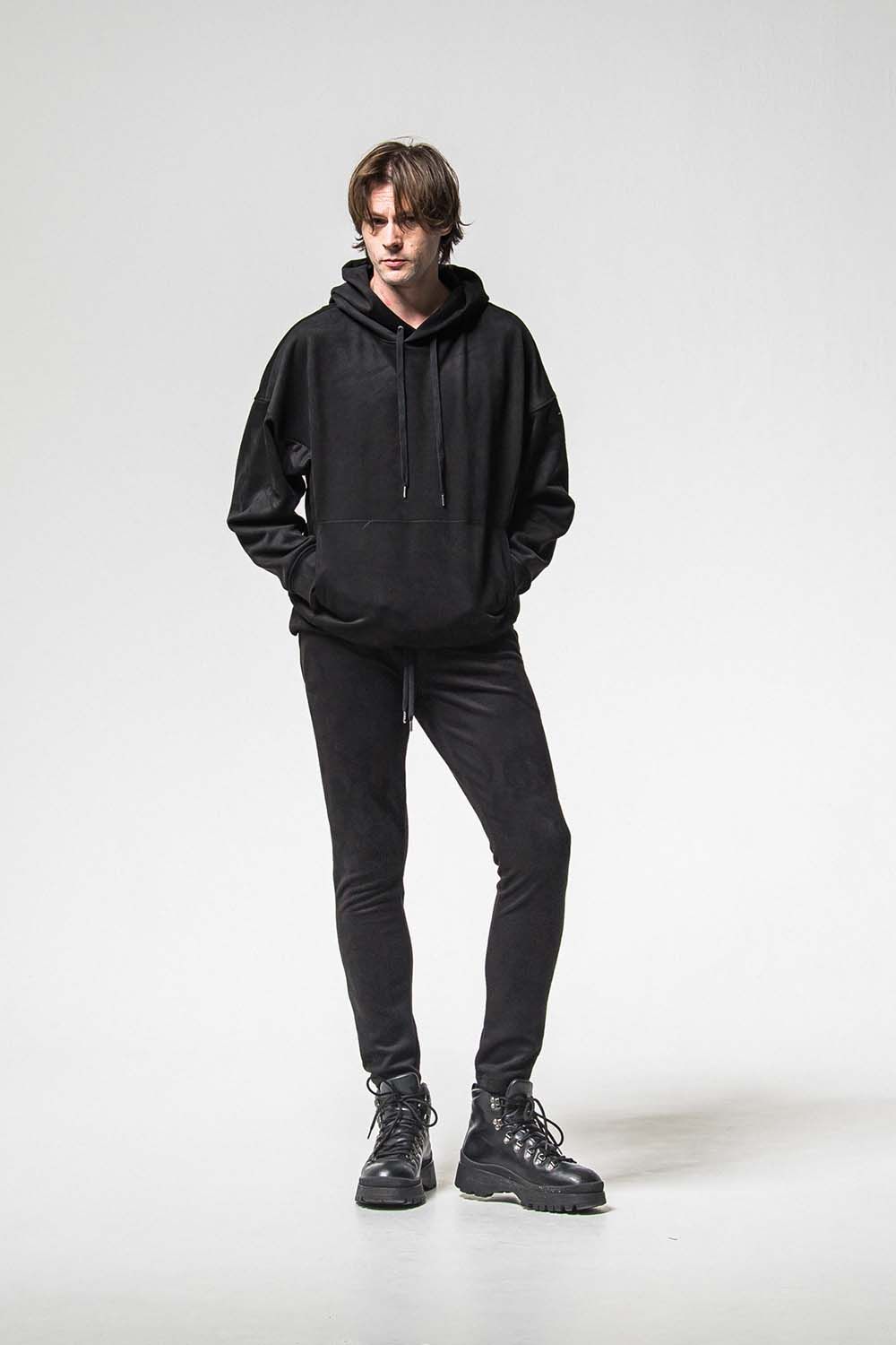 CHRIS EASY SUEDE TUCK PANTS / クリス イージー スウェード タックパンツ