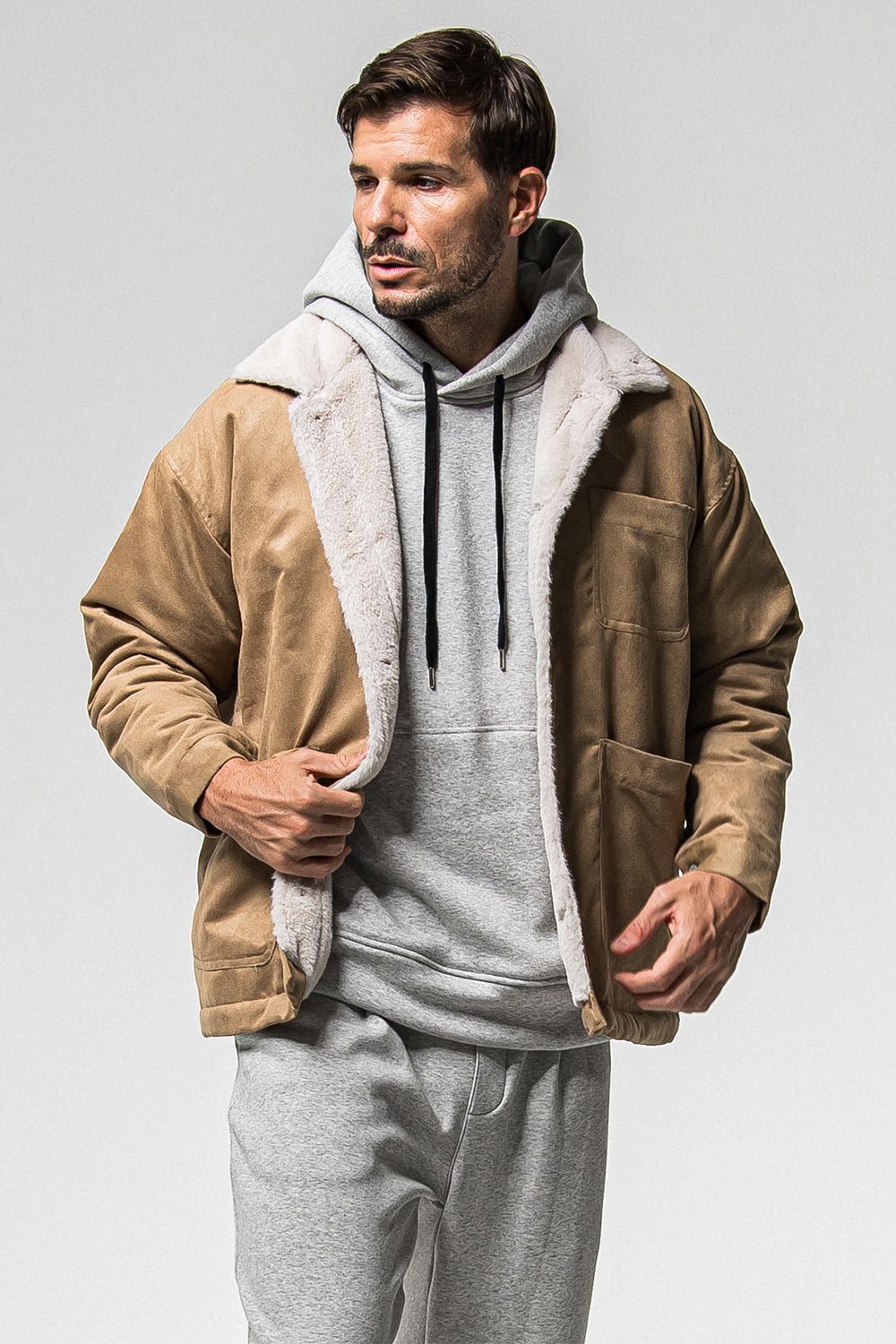 SUEDE FUR COVER ALL / スウェード ファー カバーオール