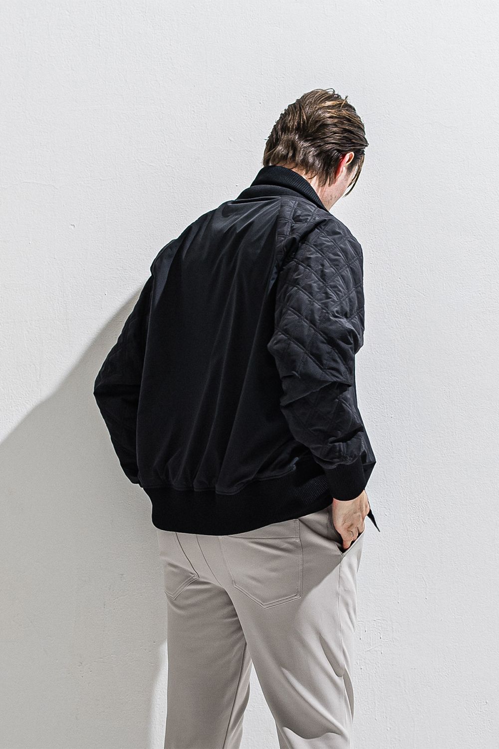 PB Varsity jacket / ラグランスリーブ キルティング バーシティージャケット