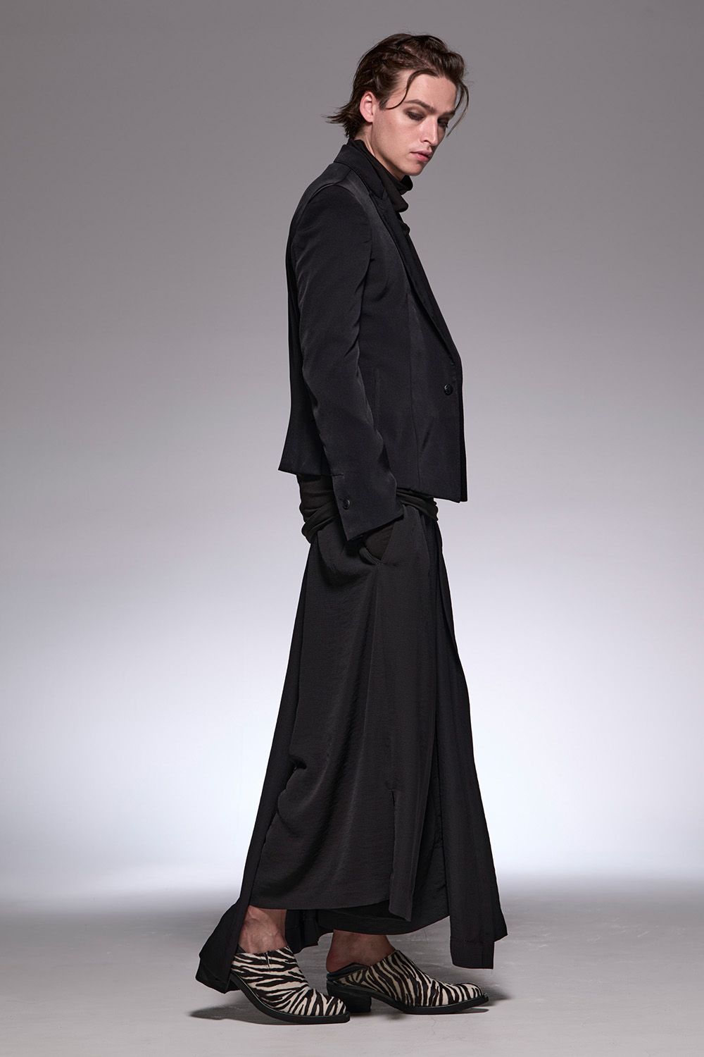 Vintage Twill Skirt Wide Tuck Slacks / ヴィンテージ ツイル スカート ワイド タック スラックス
