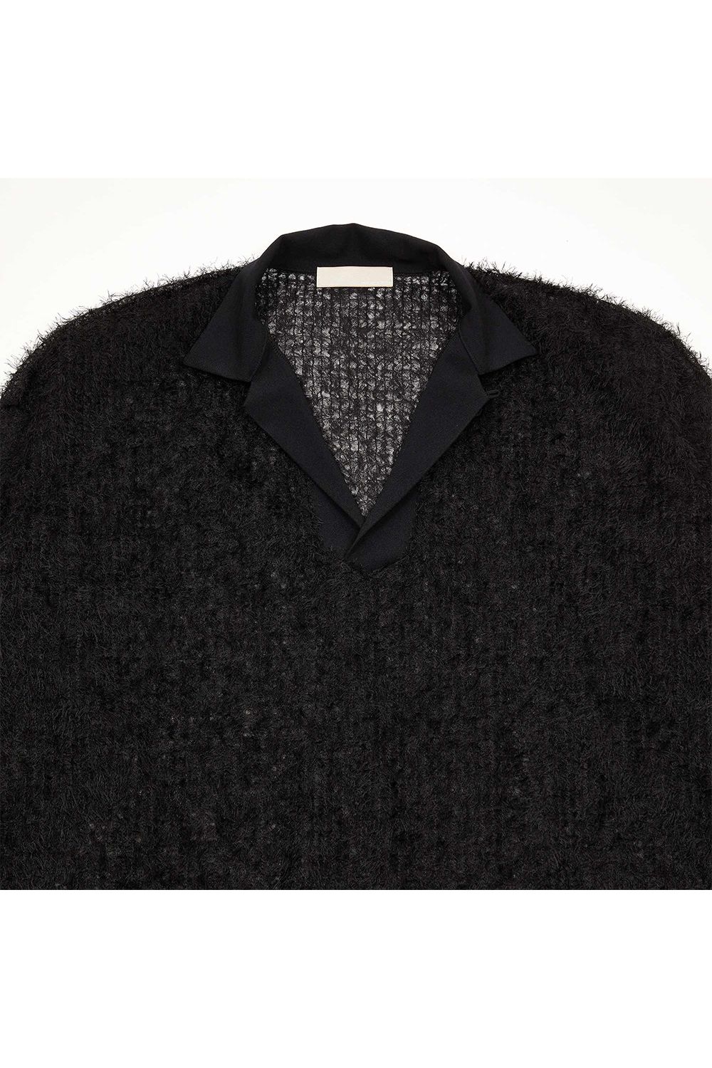 Lace skipper collar SH / レース スキッパー カラー シャツ
