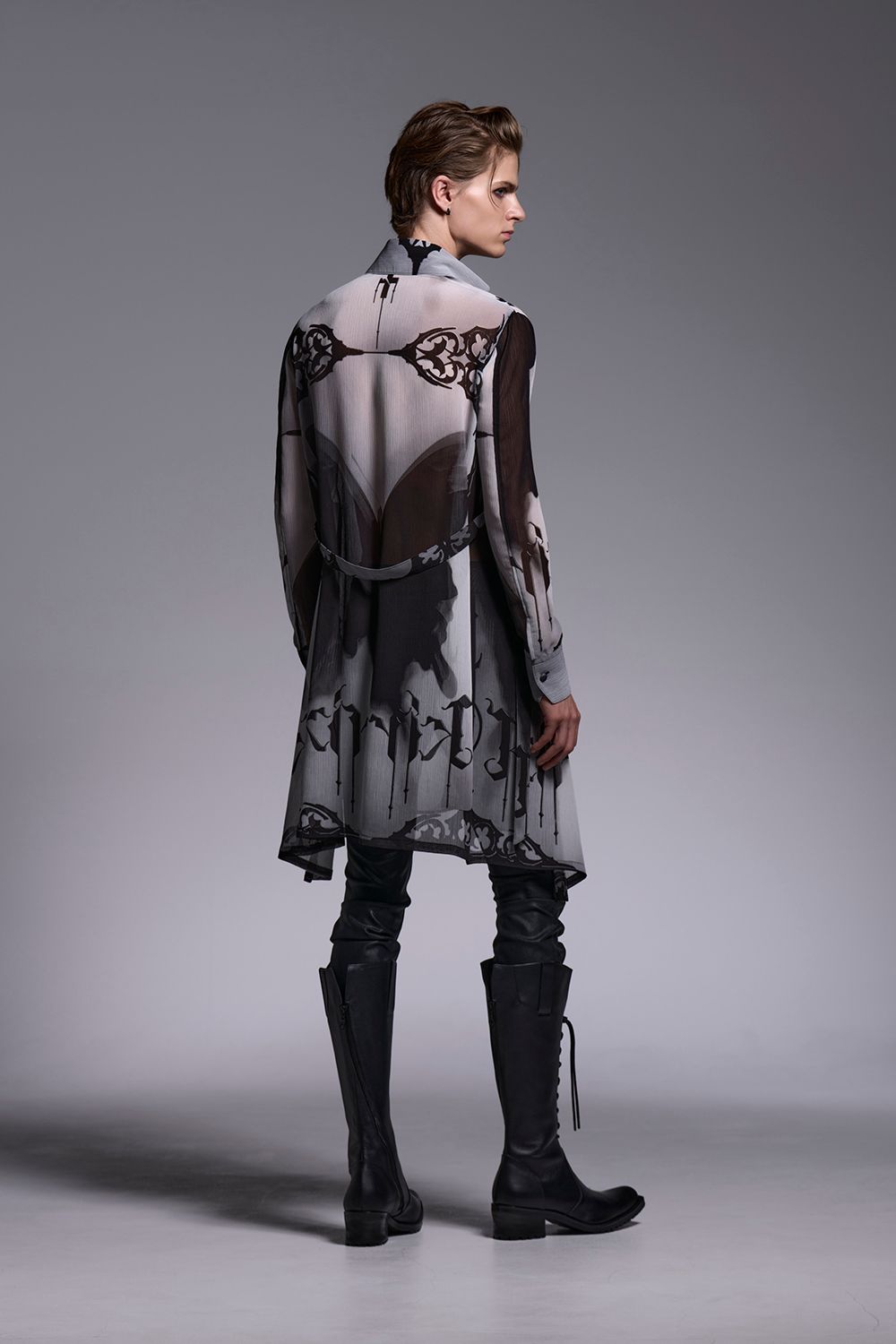 Decorative YOURYU Flare Shirt / デコラティブ楊柳 フレアシャツ