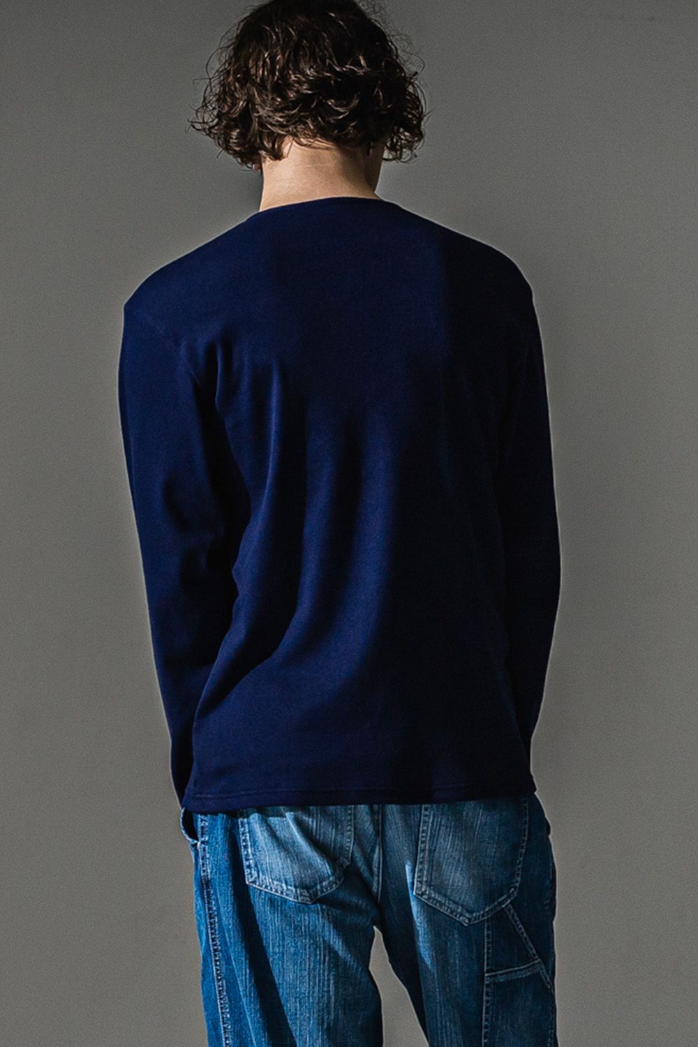 RIB HENRY LONG SLEEVE / リブ ヘンリーネック ロングスリーブ Tシャツ