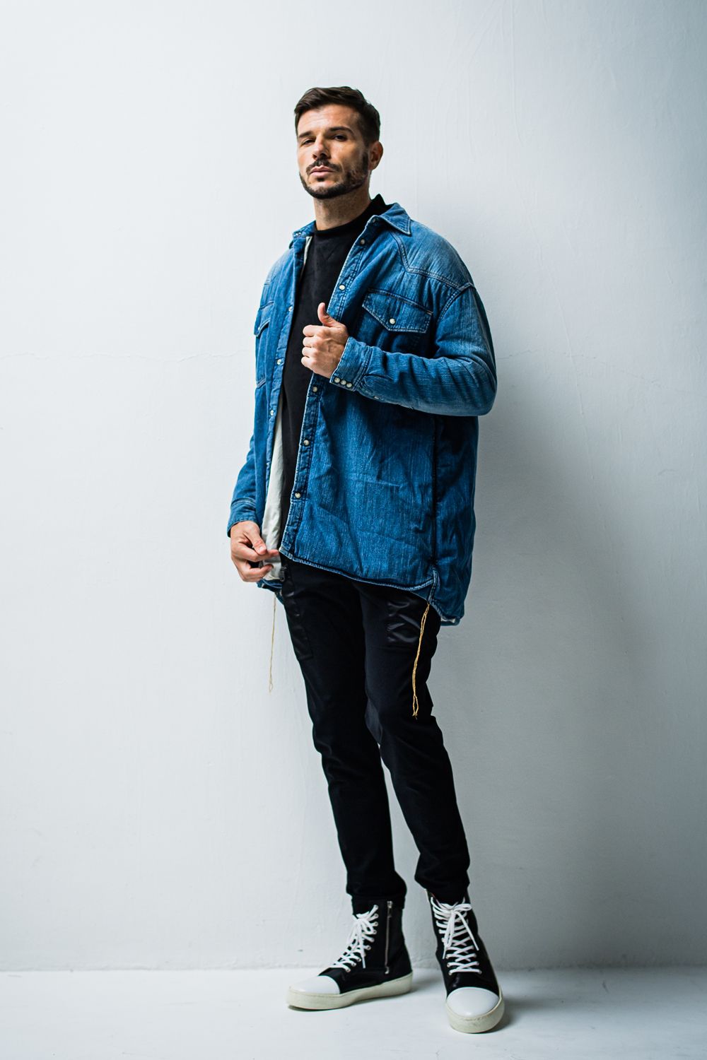 SUEDE JERSEY SOLID TRAINER / スエード ジャージ ソリッド トレーナー