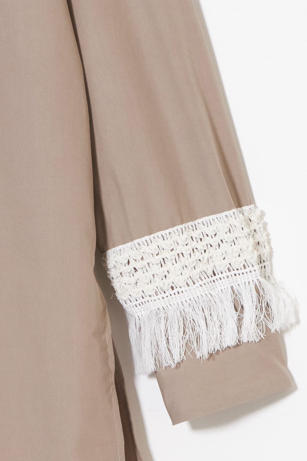 Fringe long shirt / フリンジ ロング シャツ