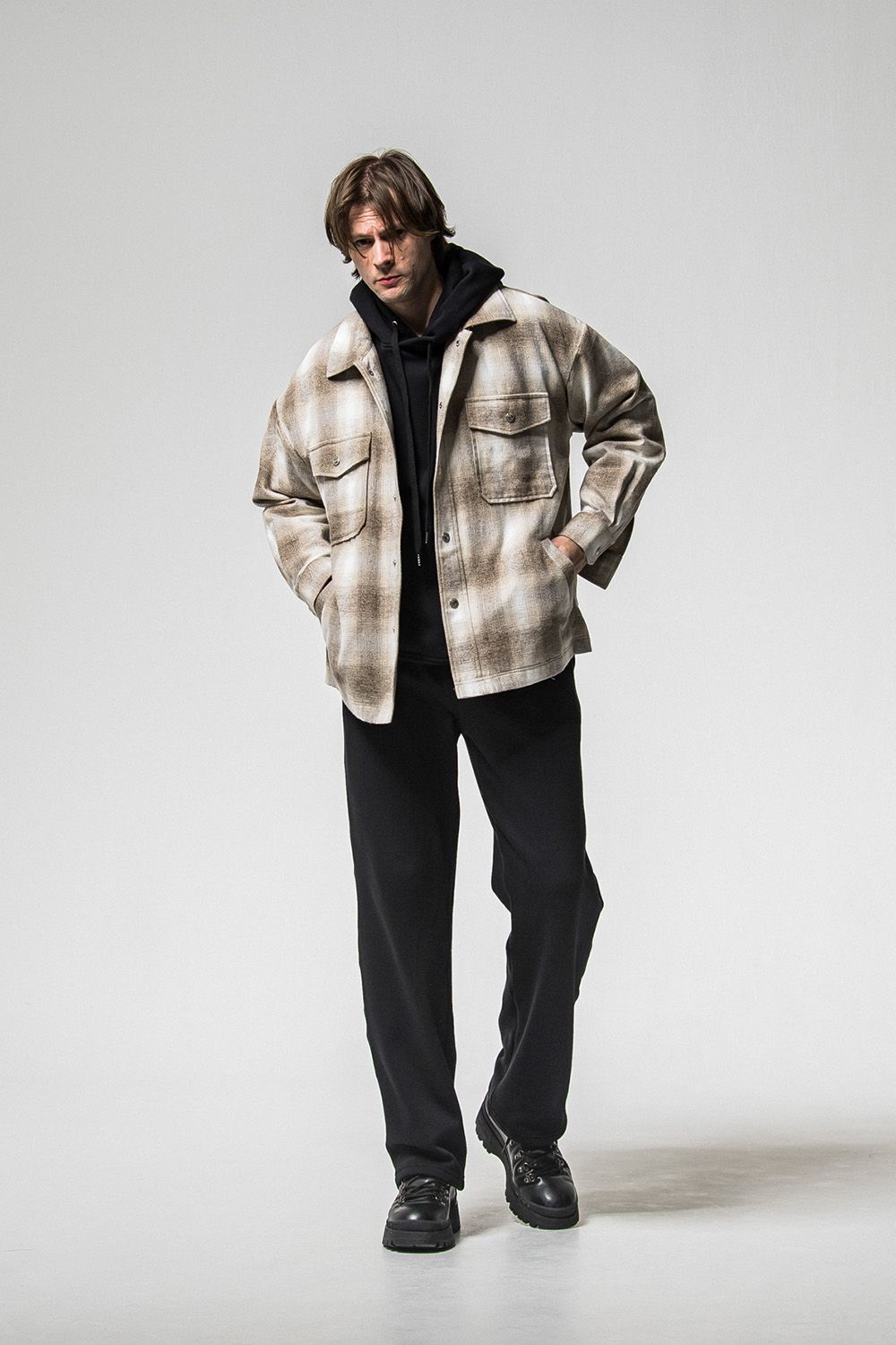 VELOURS FLEECE WIDE TUCK PANTS / ベロア フリース ワイド タックパンツ