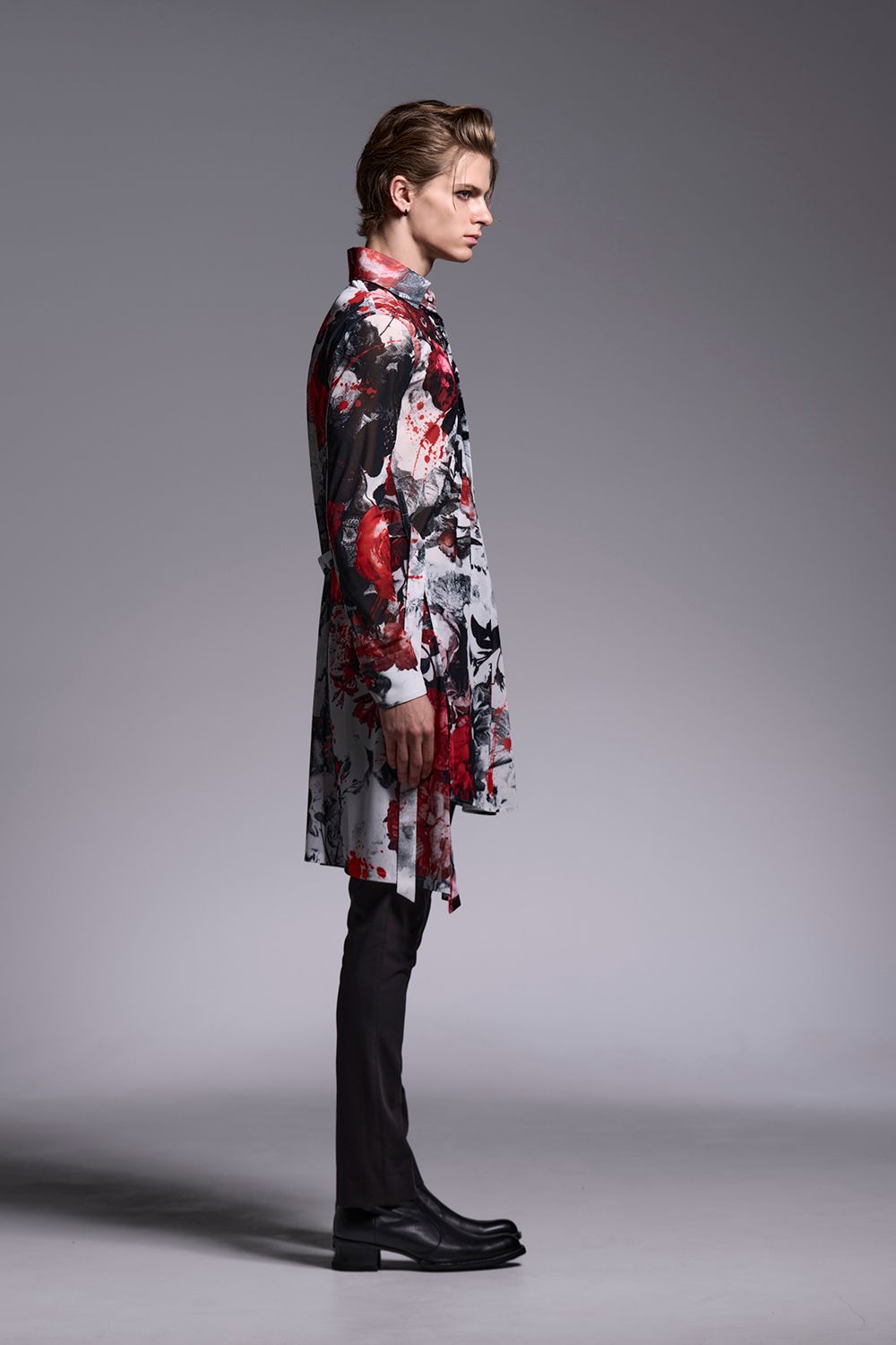 Flora Mesh Flare Shirt / フローラメッシュ フレアシャツ