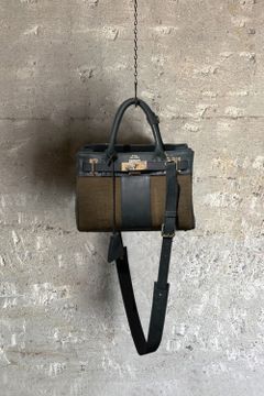 TOTE(SS) BLACK × KAHKI - REMAKEVINTAGE / トート(SS)