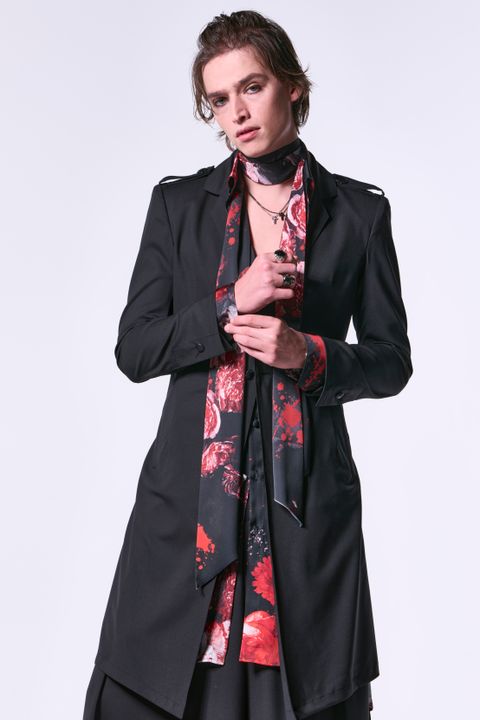 Splash Flora Satin Stole / スプラッシュフローラサテン ストール