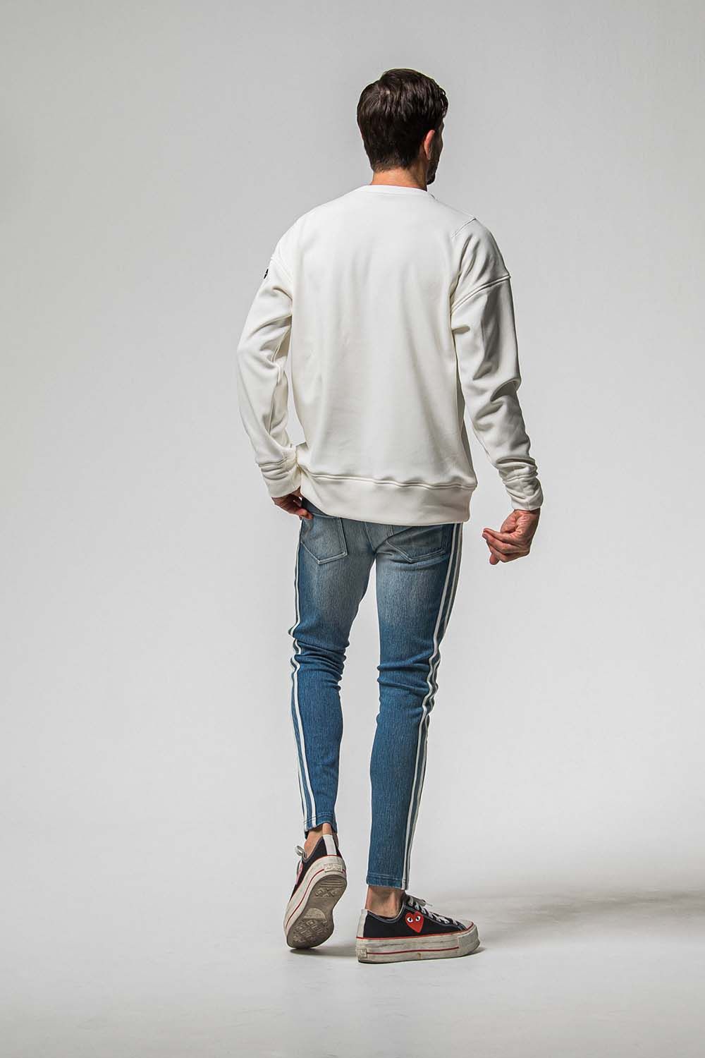 FRIDAY OLD LOGO VELOURS FLEECE TRAINER / フライデー オールドロゴ ベロア フリース トレーナー