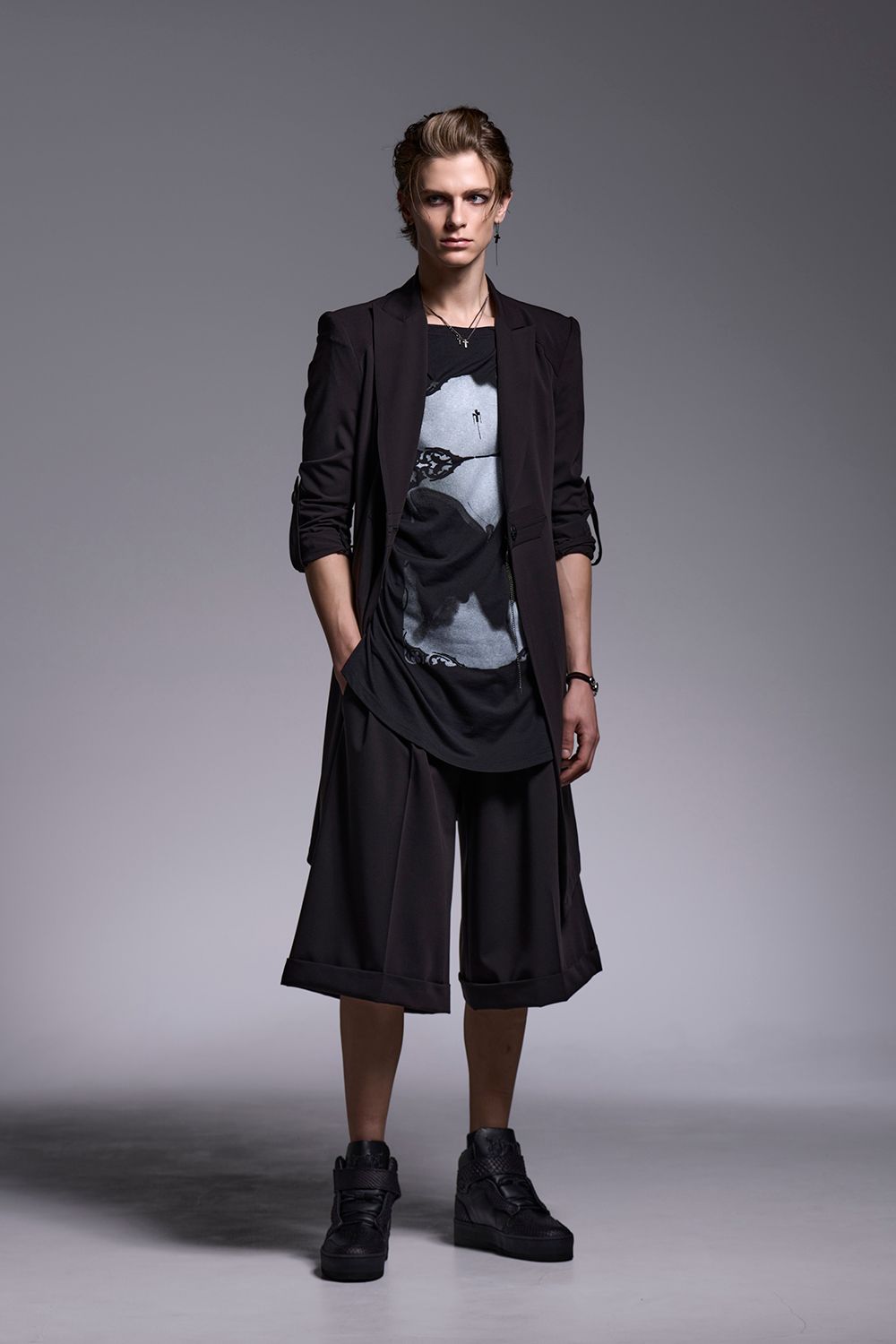 T/R Gabagine Goth Flare Jacket / T/Rギャバジン ゴス フレア ジャケット