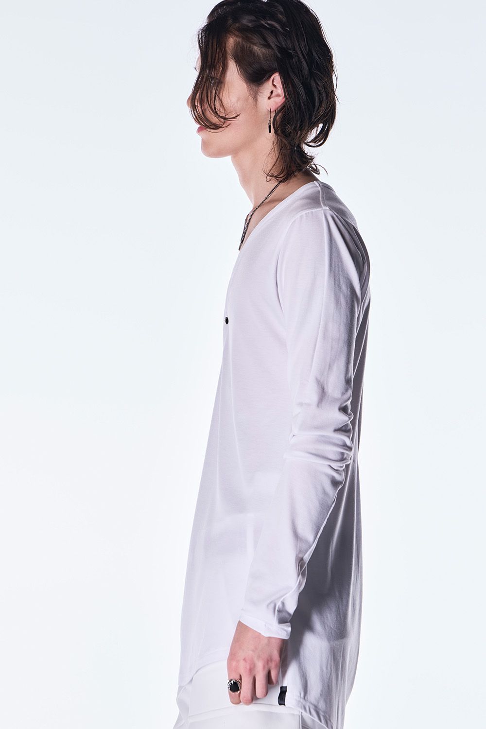 BEA TENJIKU Henry Neck T-shirt / ベア天竺 ヘンリーネック Tシャツ