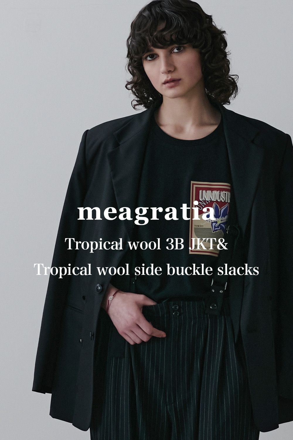 meagratiaのジャケット&スラックスを着用したコーディネート!