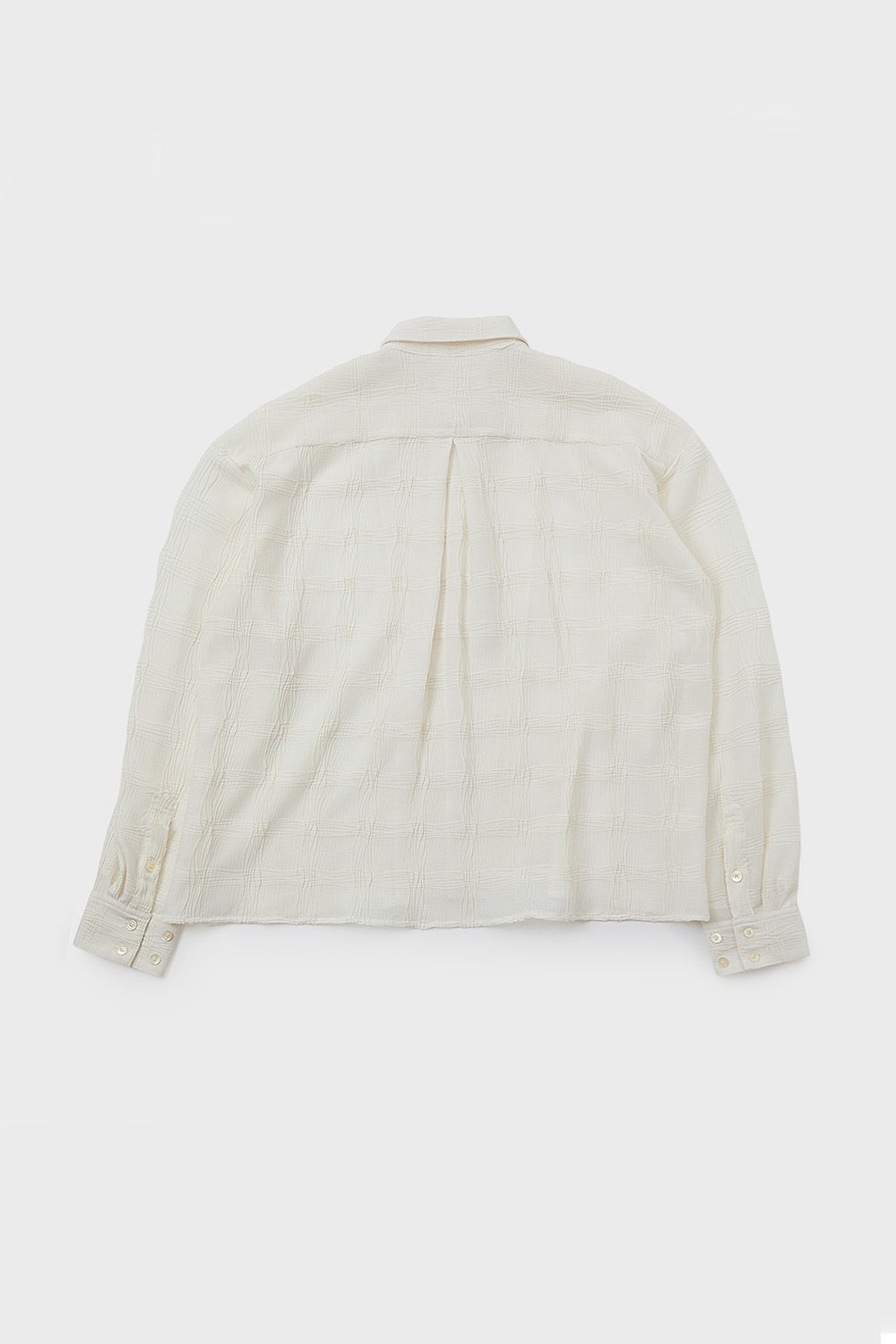 Wave pleats shirt / ウェーブ プリーツ シャツ