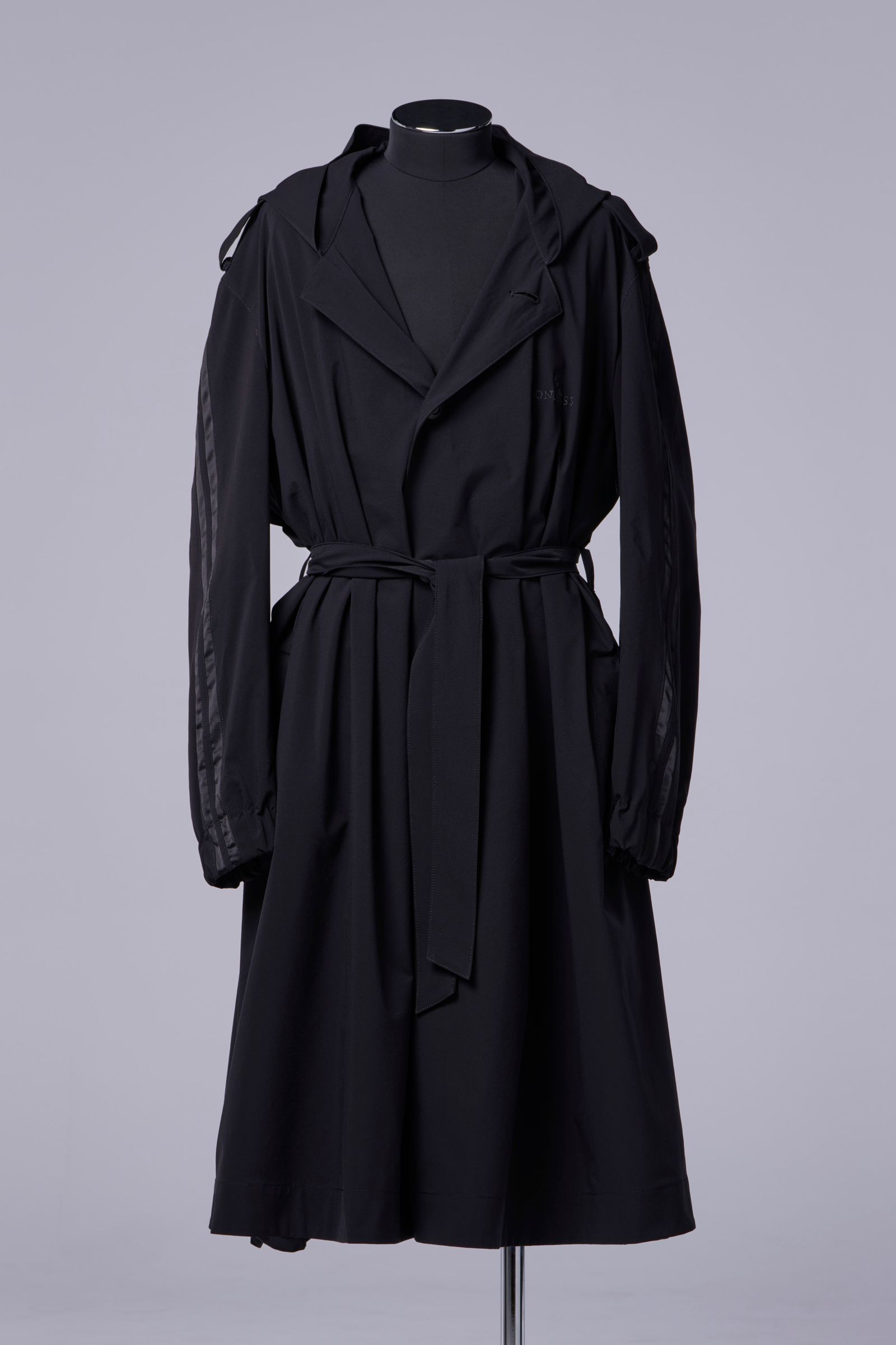 Sustainable Tuffeta Line Big Silhouette Hoodie / ライン ビッグシルエット フーディー