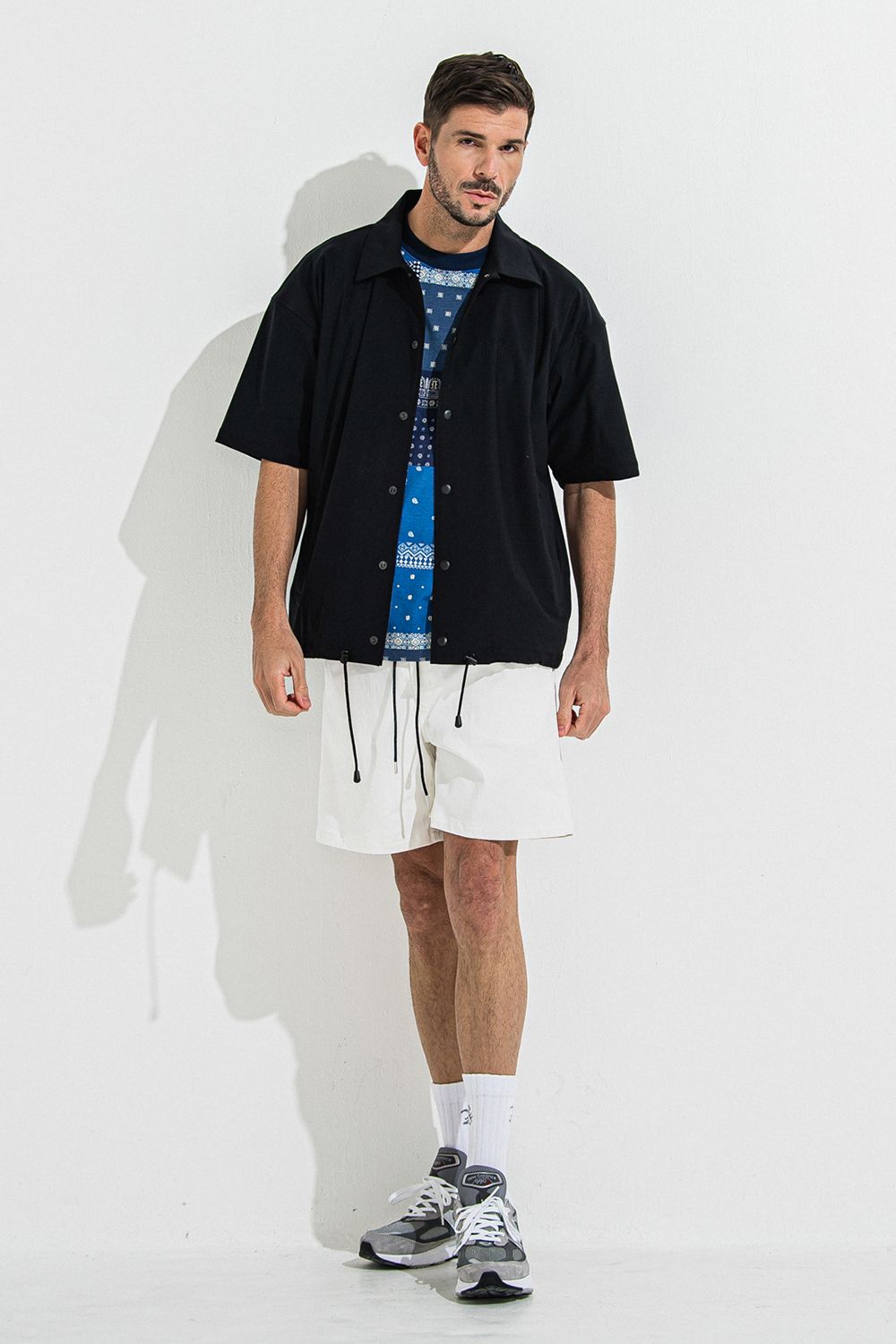 NYLON HALF COACH JACKET / ナイロン ハーフ コーチジャケット
