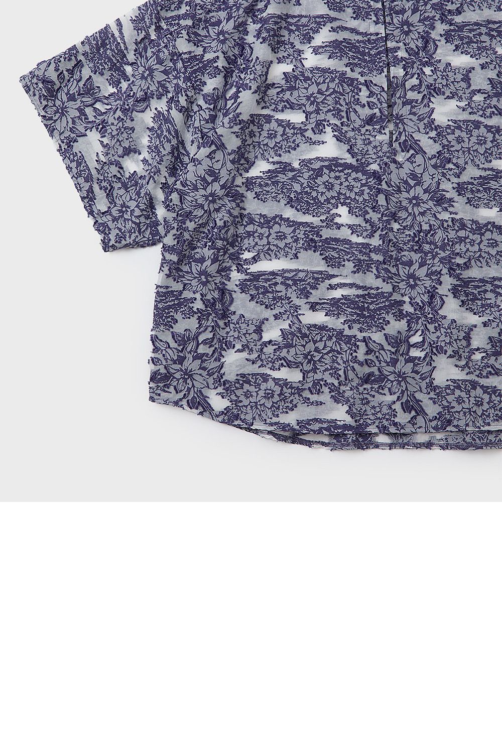 Cut jacquard P/O shirt / カットジャガード プルオーバー シャツ