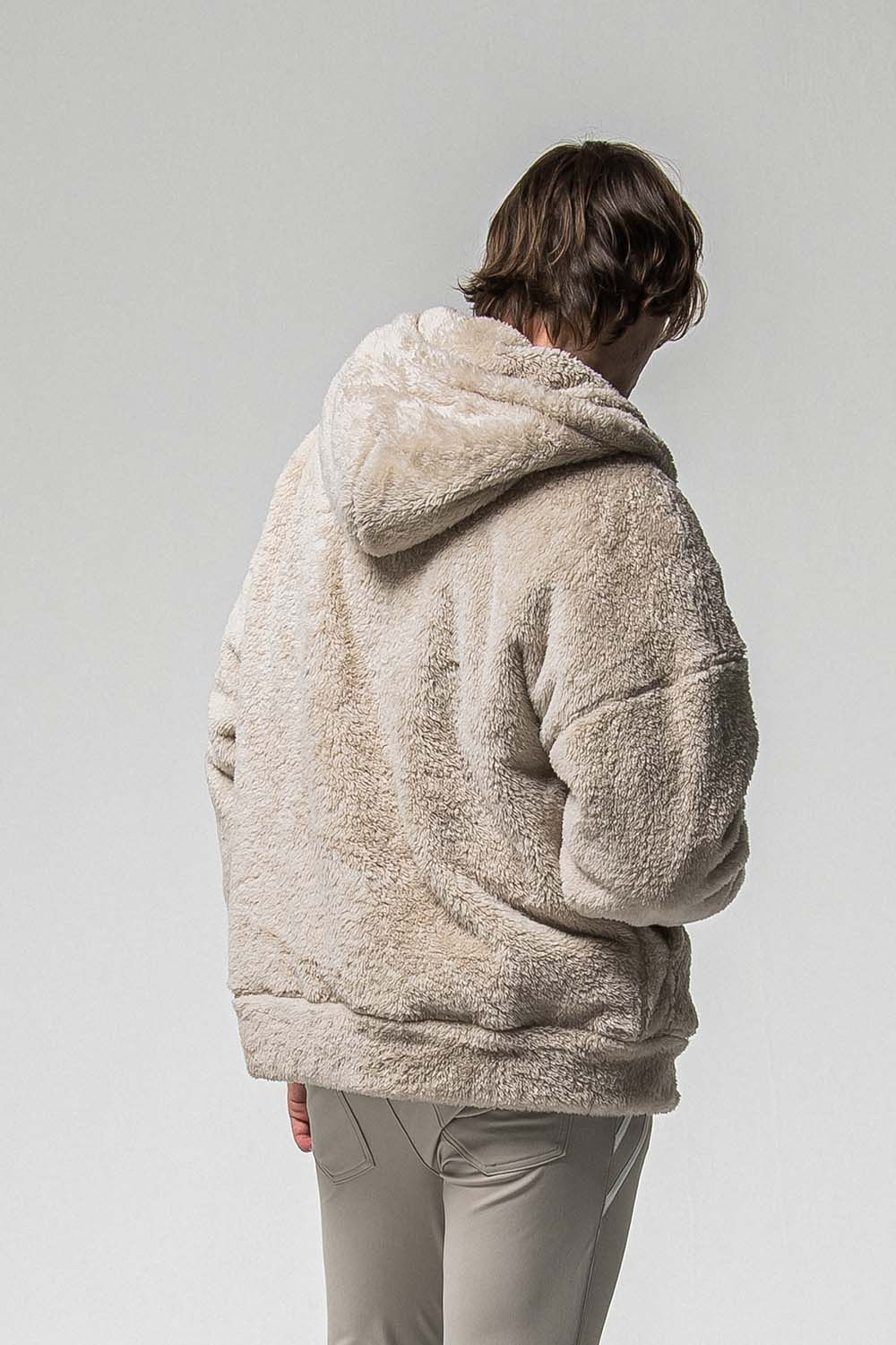 BOA ZIP LOOSE HOODIE / ボア ジップ ルーズ フーディ