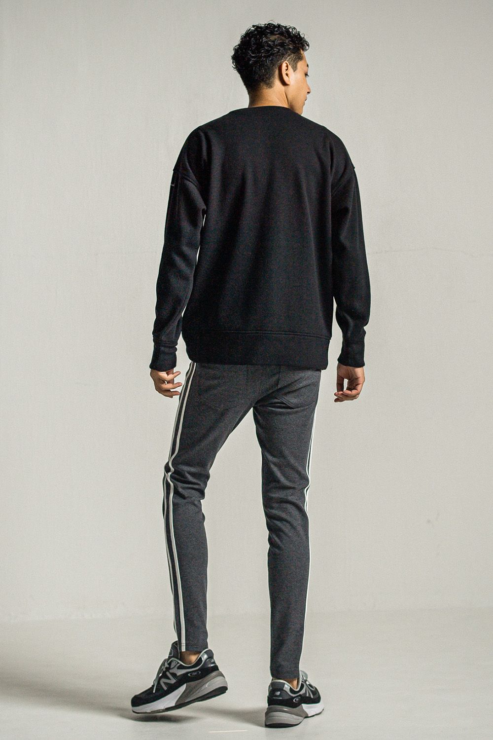 VELOURS FLEECE THERMAL LOOSE TRAINER / ベロア フリース サーマル ルーズ トレーナー
