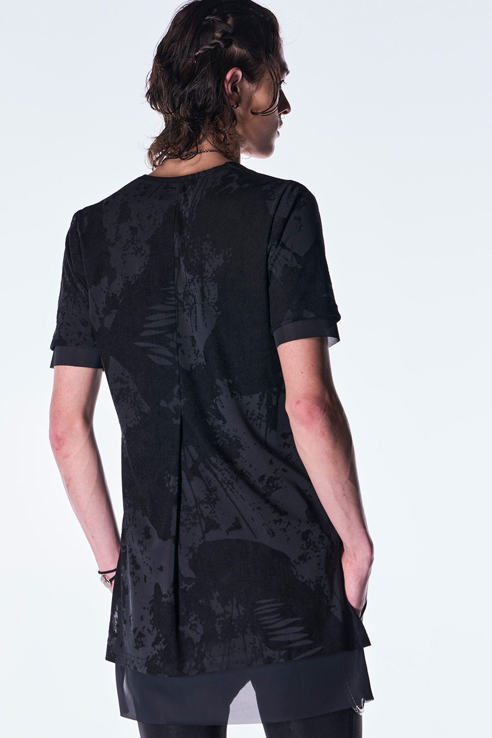 Opal Mesh Layered T-shirt / オパール メッシュ レーヤード Tシャツ