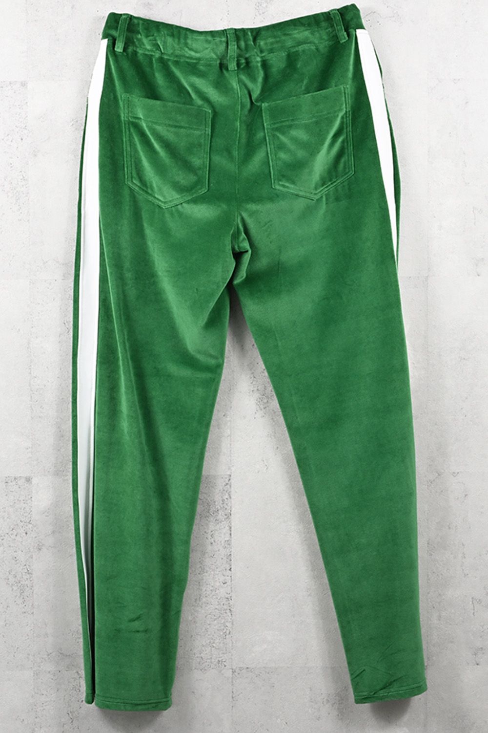 VELOUR SEMI WIDE TUCK PANTS / ベロア セミワイド ワイド タック パンツ