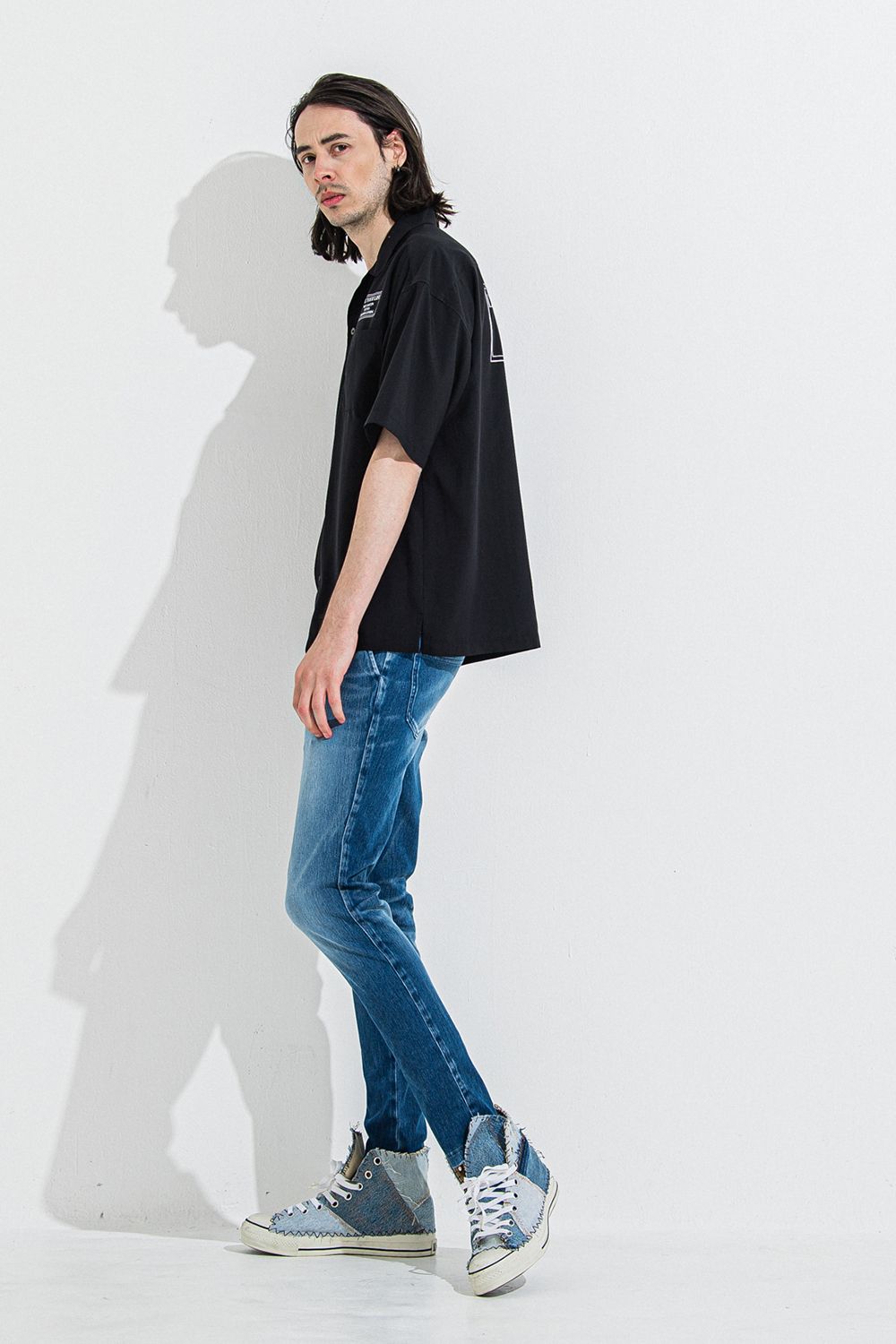DENIM JERSEY CHRIS EASY TUCK PT / デニム ジャージ クリス イージー タック パンツ